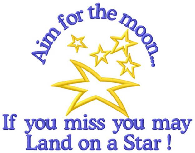 Picture of Aim for the Moon Machine Embroidery Design