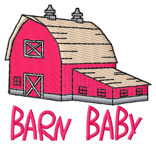 Barn Baby Machine Embroidery Design