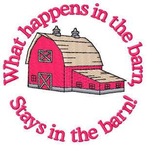 Picture of Stays in the Barn! Machine Embroidery Design
