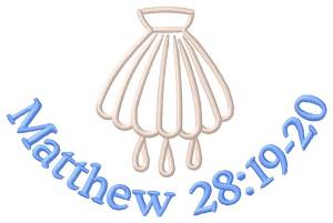 Picture of Matthew 28:19-20 Machine Embroidery Design