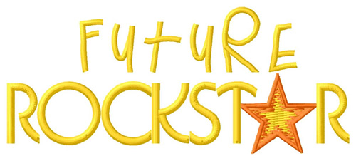 Future Rockstar Machine Embroidery Design