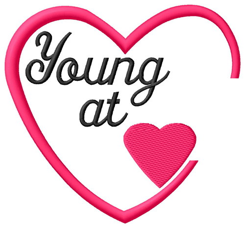 Young At Heart Machine Embroidery Design