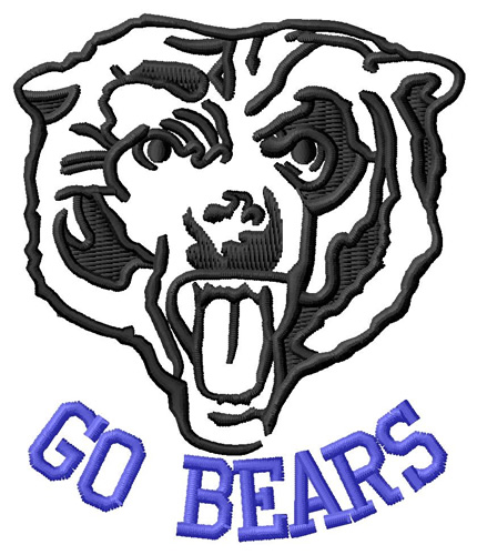Go, Bears! Machine Embroidery Design