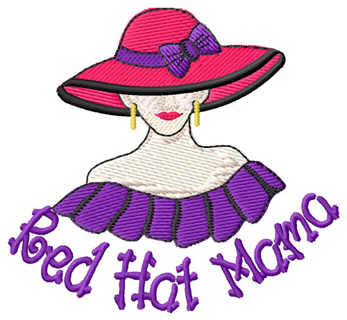 Red Hot Mama Machine Embroidery Design
