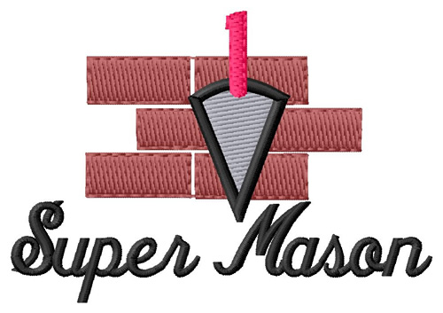 Super Mason Machine Embroidery Design