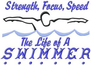 Picture of Strength, Focus, Speed Machine Embroidery Design