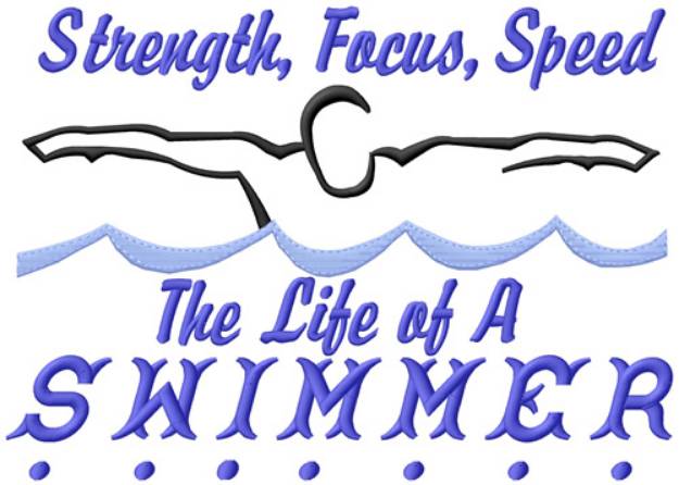 Picture of Strength, Focus, Speed Machine Embroidery Design