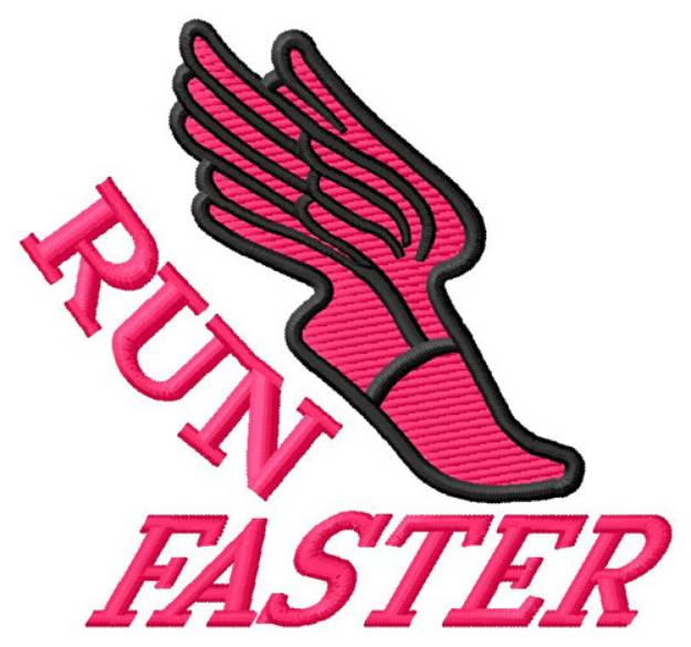 Picture of Run Faster Machine Embroidery Design