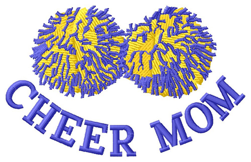 Cheer Mom Machine Embroidery Design