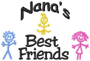 Picture of Nanas Best Friends Machine Embroidery Design