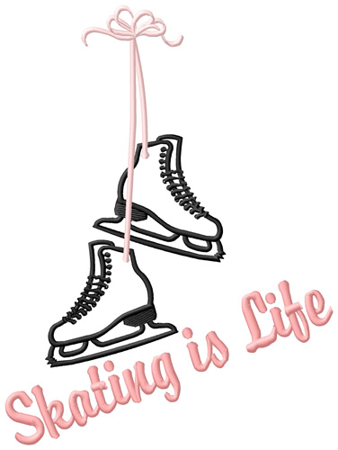 Skating is Life Machine Embroidery Design