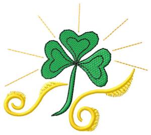 Picture of Radiant Shamrock Machine Embroidery Design