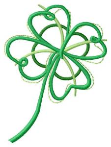 Picture of Abstract Shamrock Machine Embroidery Design