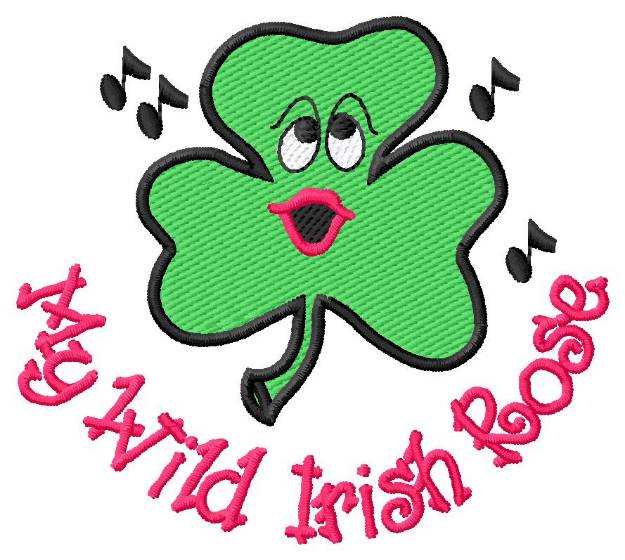 Picture of Shamrock Face #3 Machine Embroidery Design