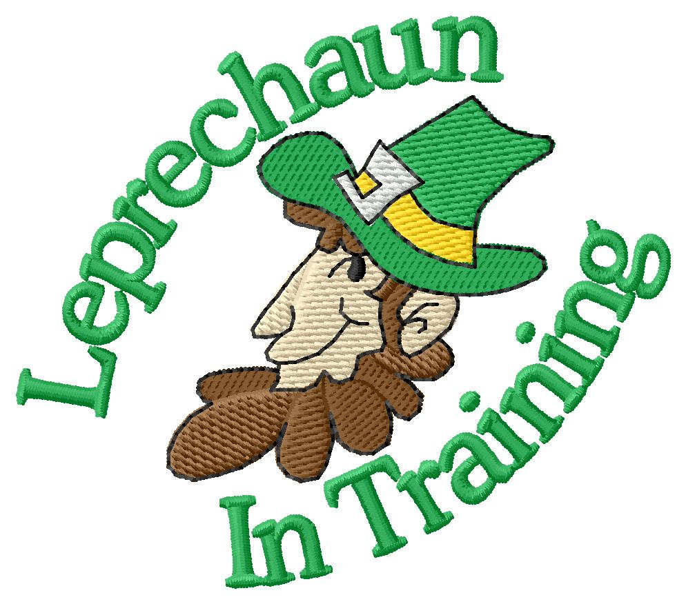 Leprechaun in Training Machine Embroidery Design