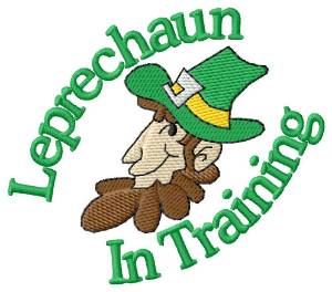 Picture of Leprechaun in Training Machine Embroidery Design