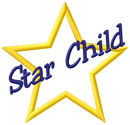 Star Child Machine Embroidery Design