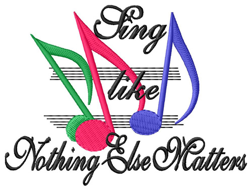 Sing Like… Machine Embroidery Design