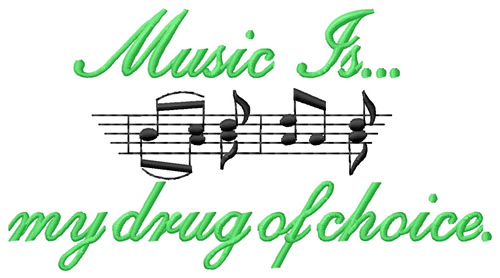 Music is… Machine Embroidery Design