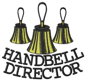 Picture of Handbell Director Machine Embroidery Design