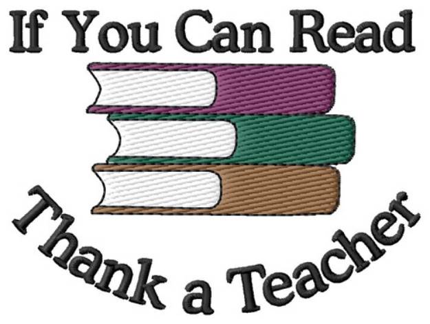 Picture of Thank a Teacher Machine Embroidery Design