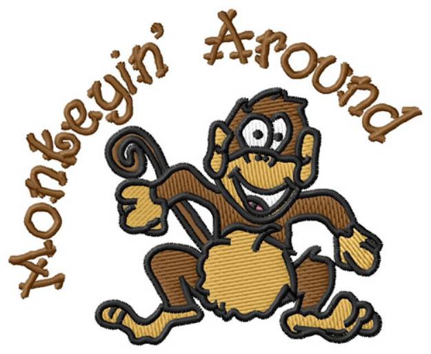 Picture of Monkeying Around Machine Embroidery Design