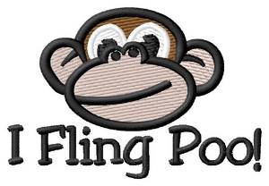 Picture of I Fling Poo Machine Embroidery Design