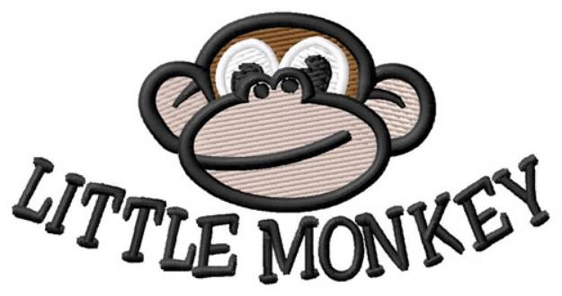 Picture of Little Monkey Machine Embroidery Design