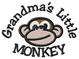 Picture of Grandmas Little Monkey Machine Embroidery Design