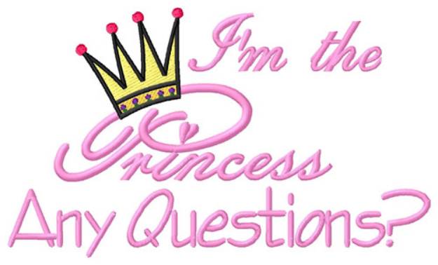 Picture of Any Questions? Machine Embroidery Design