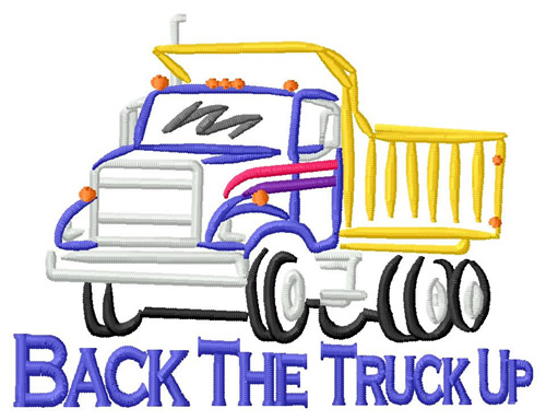 Back the Truck Up Machine Embroidery Design