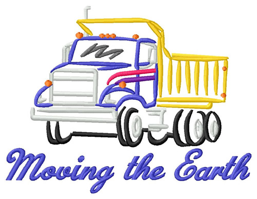 Moving the Earth Machine Embroidery Design