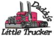 Picture of Daddys Little Trucker Machine Embroidery Design