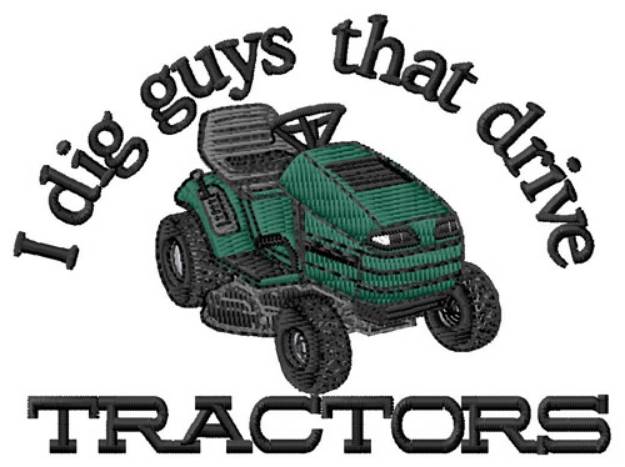 Picture of I Dig Guys Machine Embroidery Design