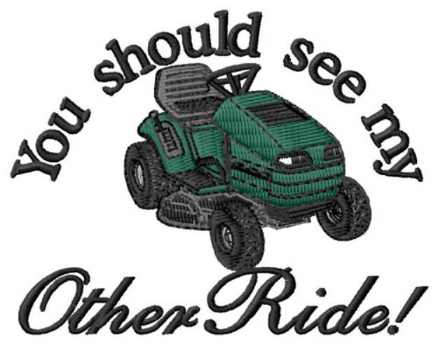 Picture of My Other Ride Machine Embroidery Design