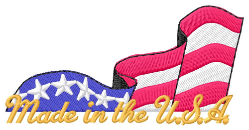 Made in the USA Machine Embroidery Design