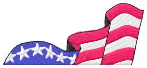 Picture of Stars and Stripes Machine Embroidery Design