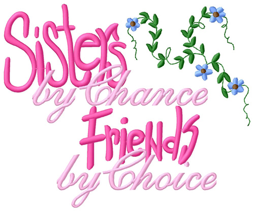 Sisters by Chance Machine Embroidery Design
