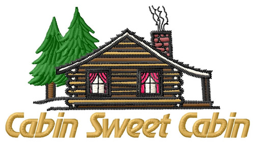 Cabin Sweet Cabin Machine Embroidery Design