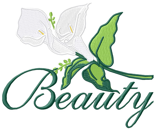 Beauty Machine Embroidery Design