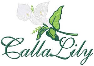 Picture of Calla Lily Machine Embroidery Design