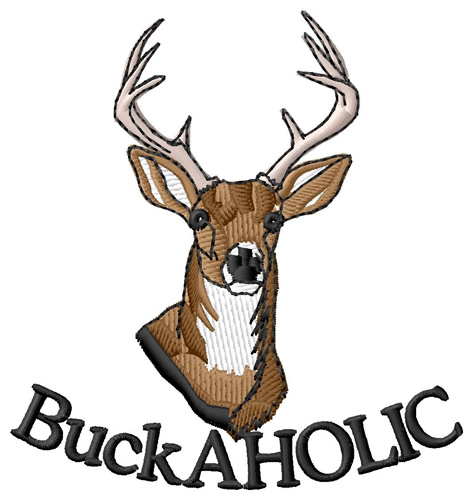 Buck-aholic Machine Embroidery Design
