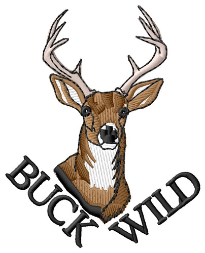 Buck Wild Machine Embroidery Design