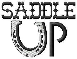 Picture of Saddle Up Machine Embroidery Design