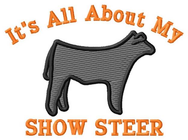 Picture of Show Steer Machine Embroidery Design