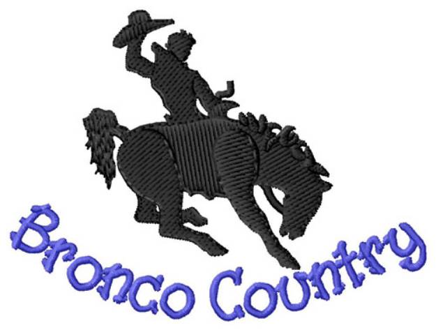Picture of Bronco Country Machine Embroidery Design