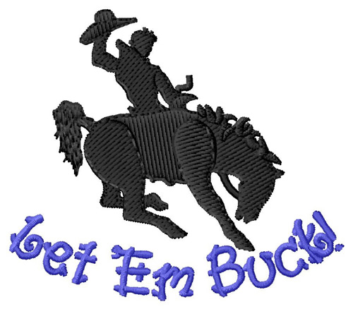 Let Em Buck Machine Embroidery Design