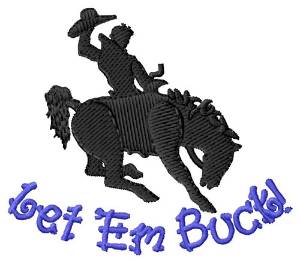 Picture of Let Em Buck Machine Embroidery Design