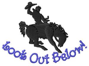 Picture of Look Out Below Machine Embroidery Design