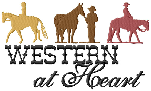 Western at Heart Machine Embroidery Design